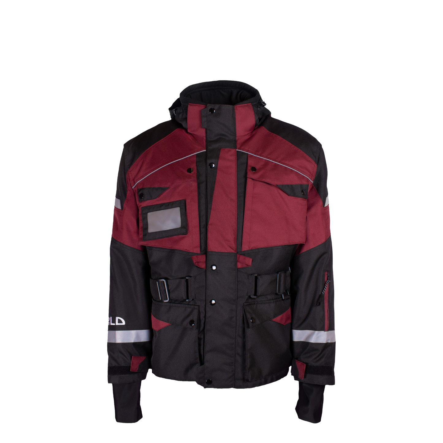 CREW SUPER JACKET (Waterproof) - Burgundy / Black