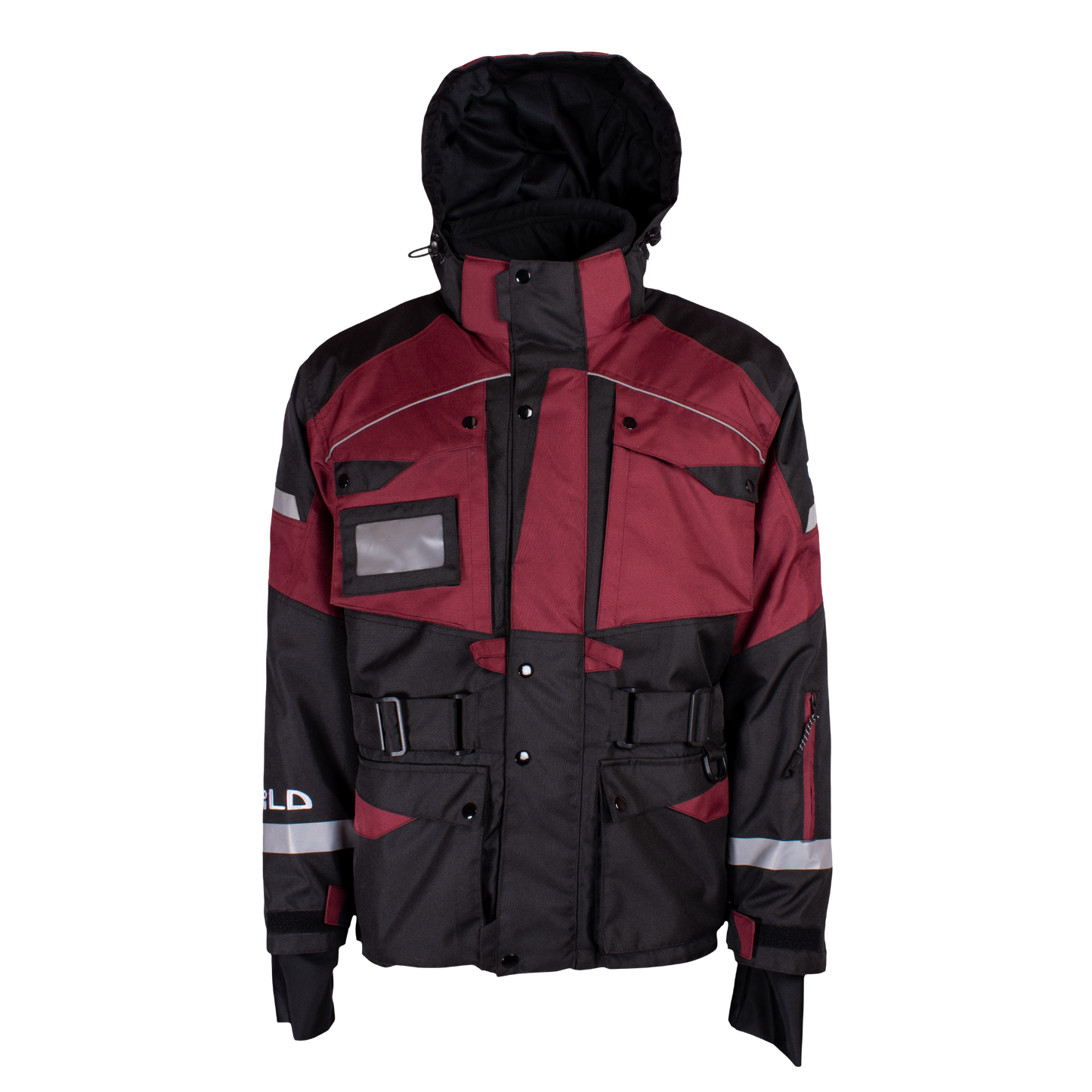 CREW SUPER JACKET (Waterproof) - Burgundy / Black