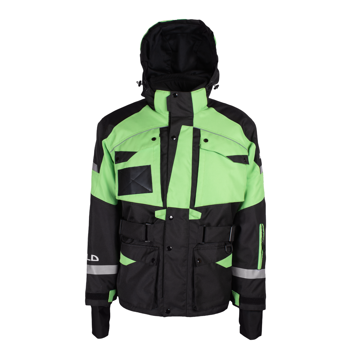 CREW SUPER JACKET (Waterproof) - Parrot Green / Black