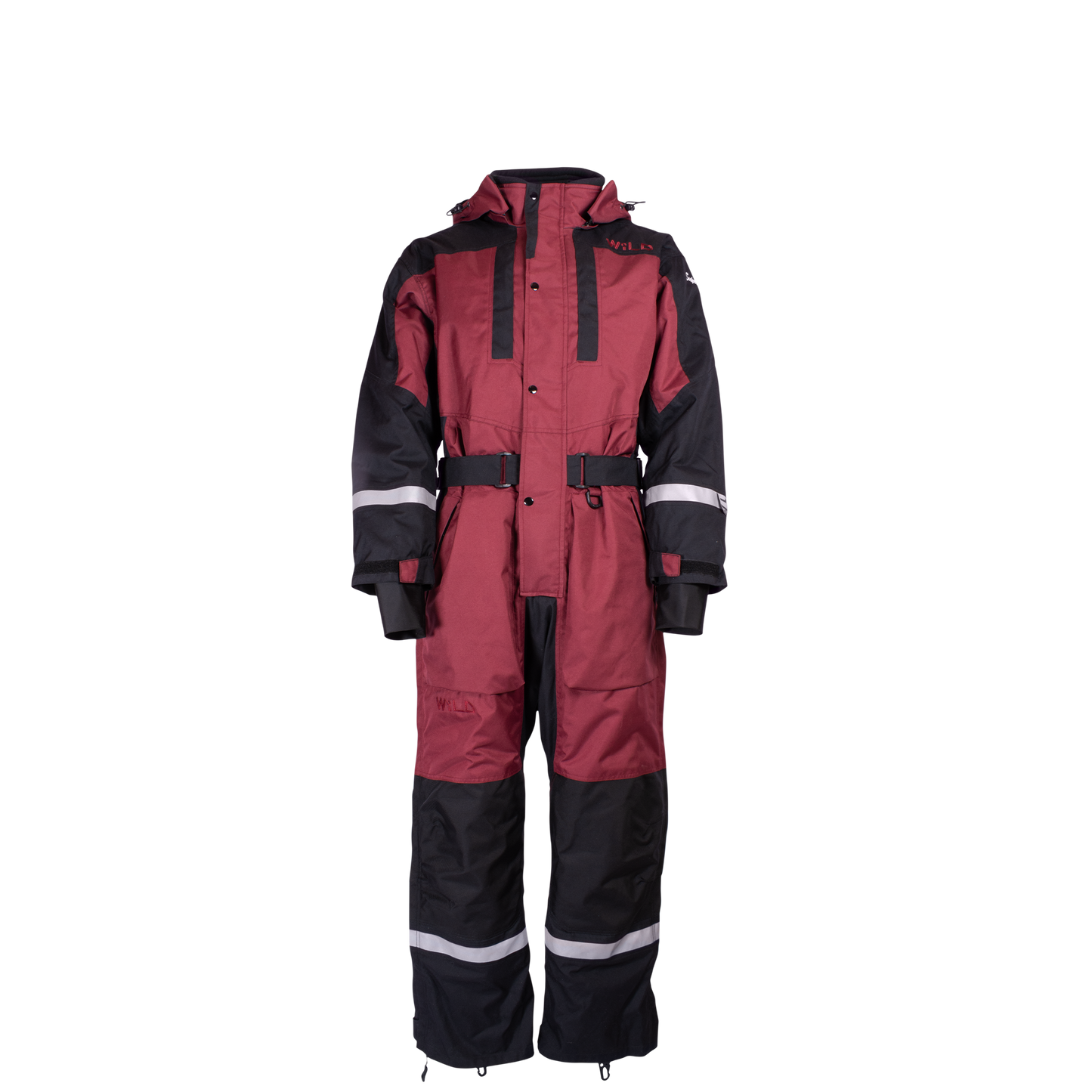 SUPER SAFARI OVERALL (Water Resistant, Premium Insulation) - Burgandy / Black