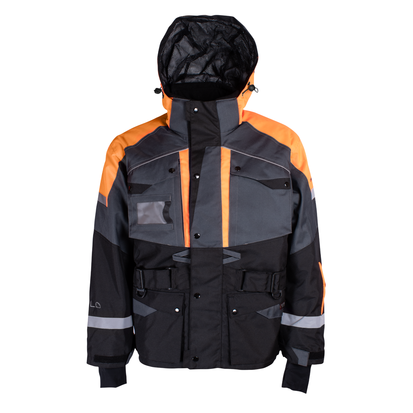CREW SUPER JACKET (Waterproof) - Orange / Grey / Black