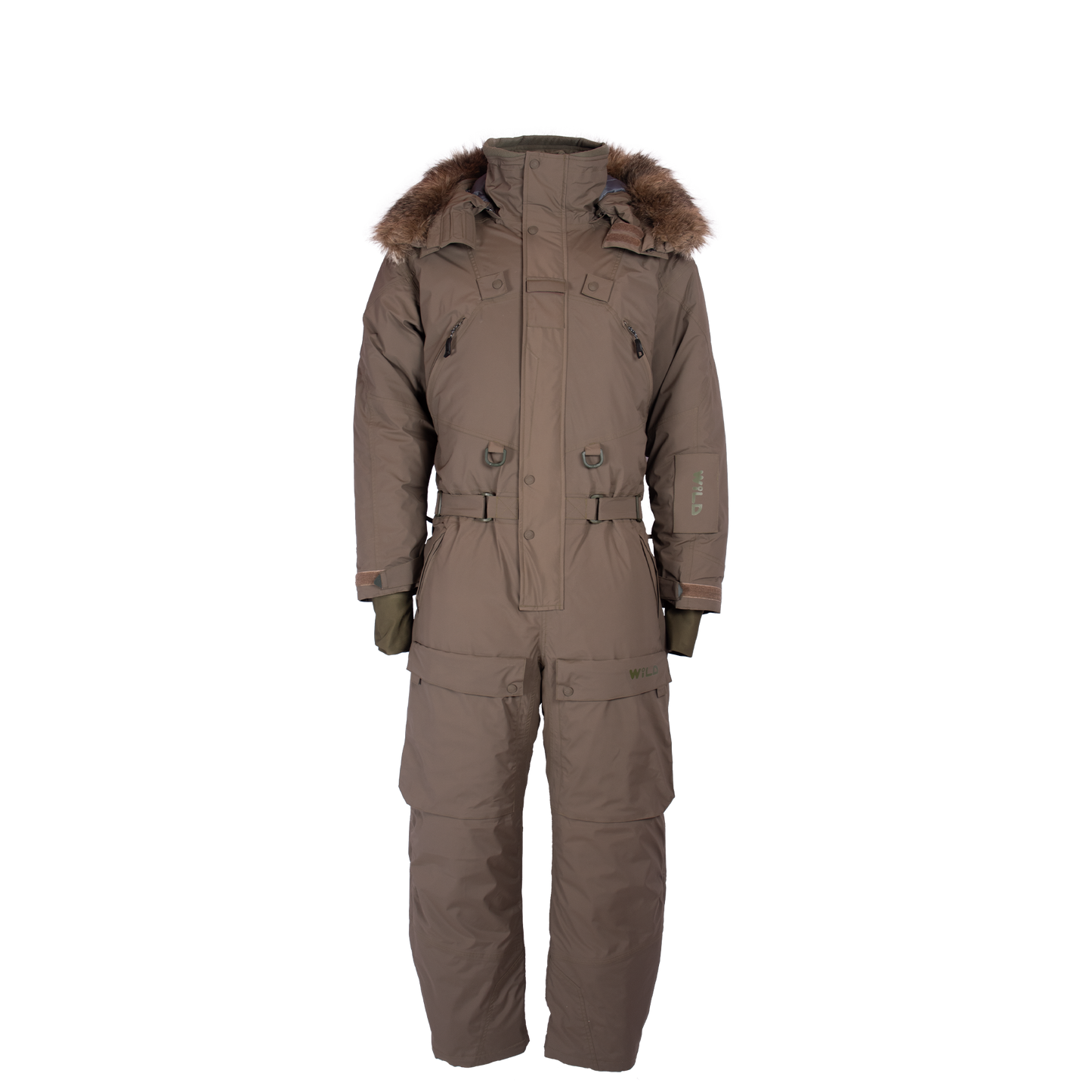 ICERAPTOR COVERALL (Waterproof, Premium Insulation, Expedition) - Stonegrey / Olive
