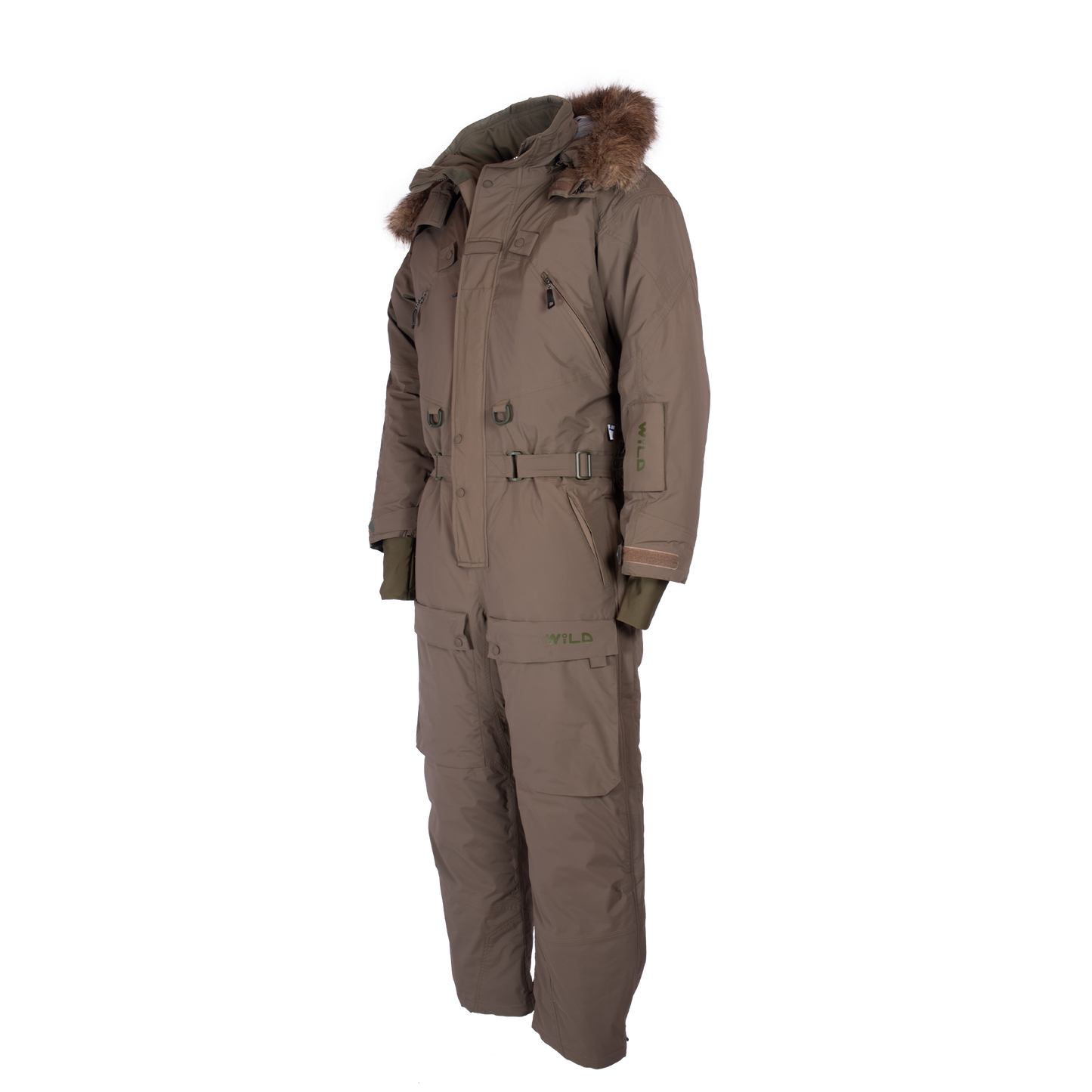 ICERAPTOR COVERALL (Waterproof, Premium Insulation, Expedition) - Stonegrey / Olive