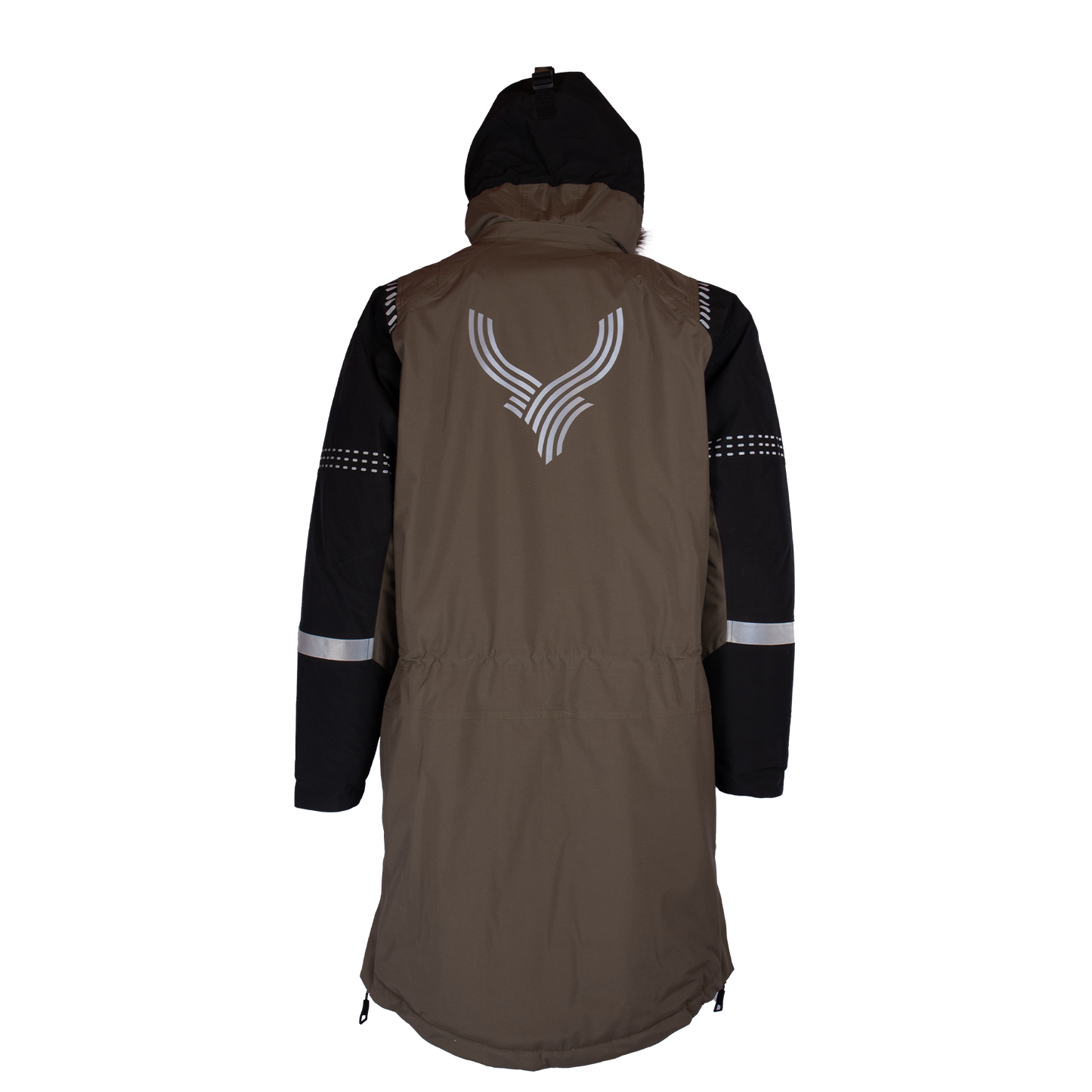 PORO COAT (Waterproof, Premium Insulation) - Stonegery Olive / Black