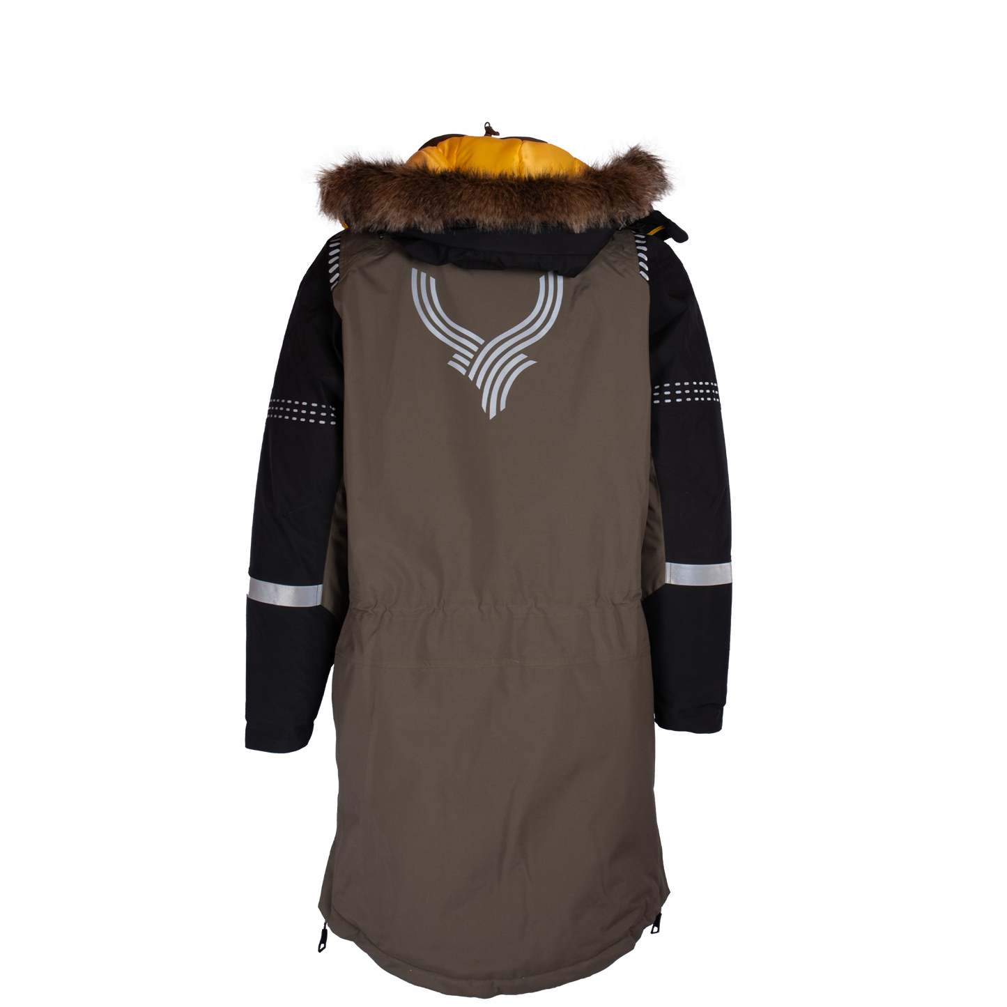 PORO COAT (Waterproof, Premium Insulation) - Stonegery Olive / Black