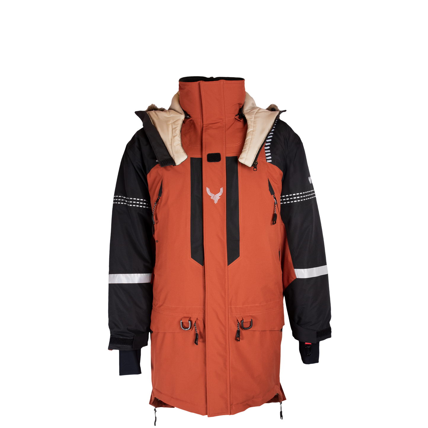 PORO COAT (Waterproof, Premium Insulation) - Rust / Black