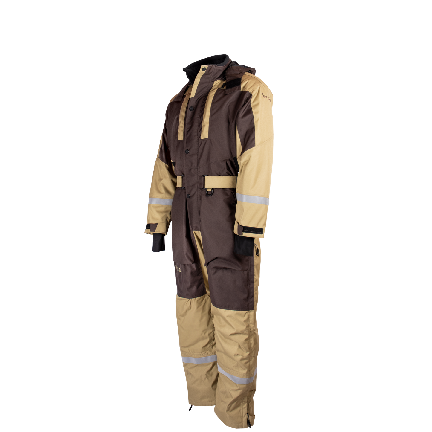 SUPER SAFARI OVERALL (Water Resistant, Premium Insulation) - Fuji Yellow / Metallic Brown
