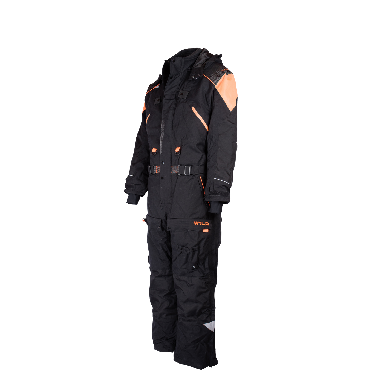 ARCTIC PRO OVERALL 2020 (Waterproof, Premium Insulation, Professional) - Florescent Orange / Black