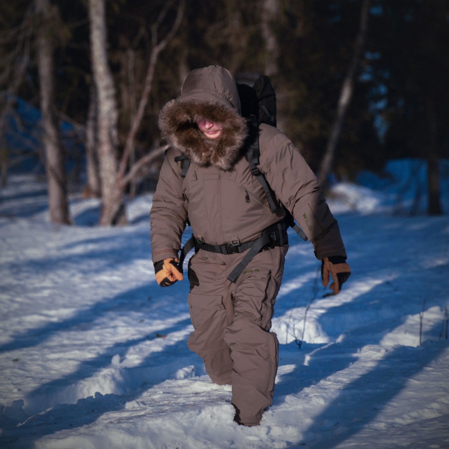 ICERAPTOR COVERALL (Waterproof, Premium Insulation, Expedition) - Stonegrey / Olive
