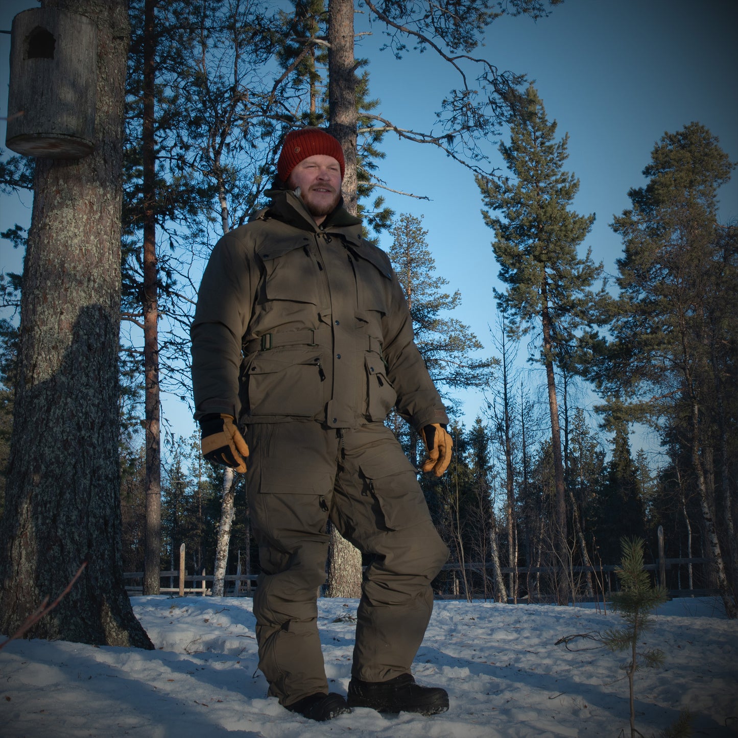 ICERAPTOR TAKKI (Vedenpitävä, Premium Eriste, Retkikunta) - Kivenharmaa / Oliivi