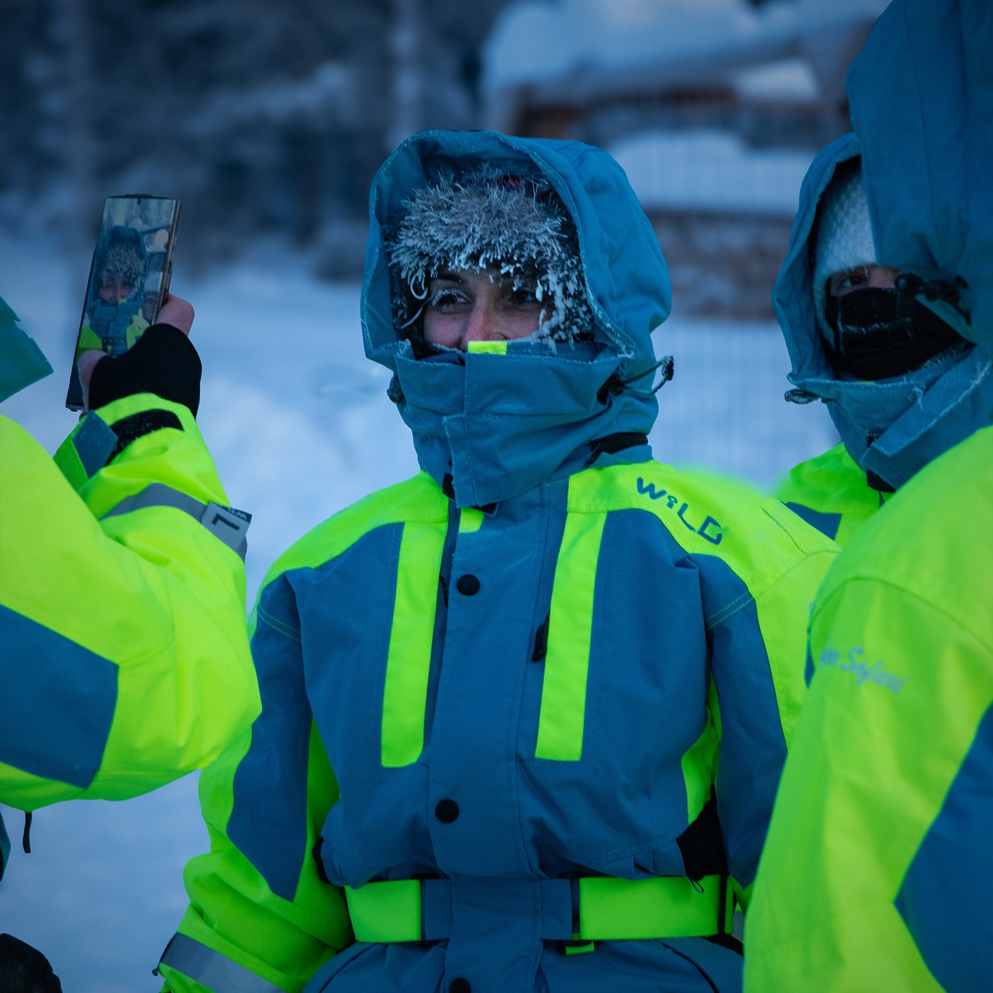 SUPER SAFARI OVERALL (Water Resistant, Premium Insulation) - Firozi Blue / Black