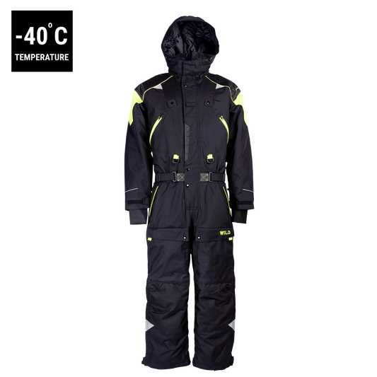 ARCTIC PRO OVERALL (Waterproof, Premium Insulation, Professional) - Florescent Yellow / Black