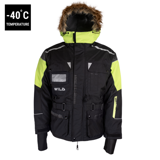 ARCTIC STAFF JACKET (Waterproof, Premium Insulation, Professional) - Yellow / Black