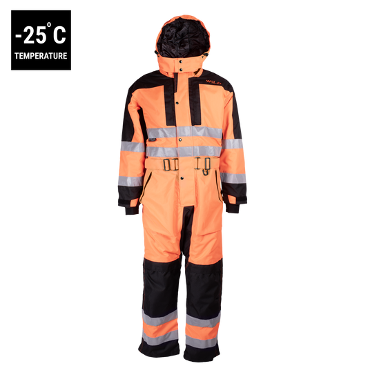 FLEXWORK OVERALL (Waterproof, Workwear) - Orange Class 3