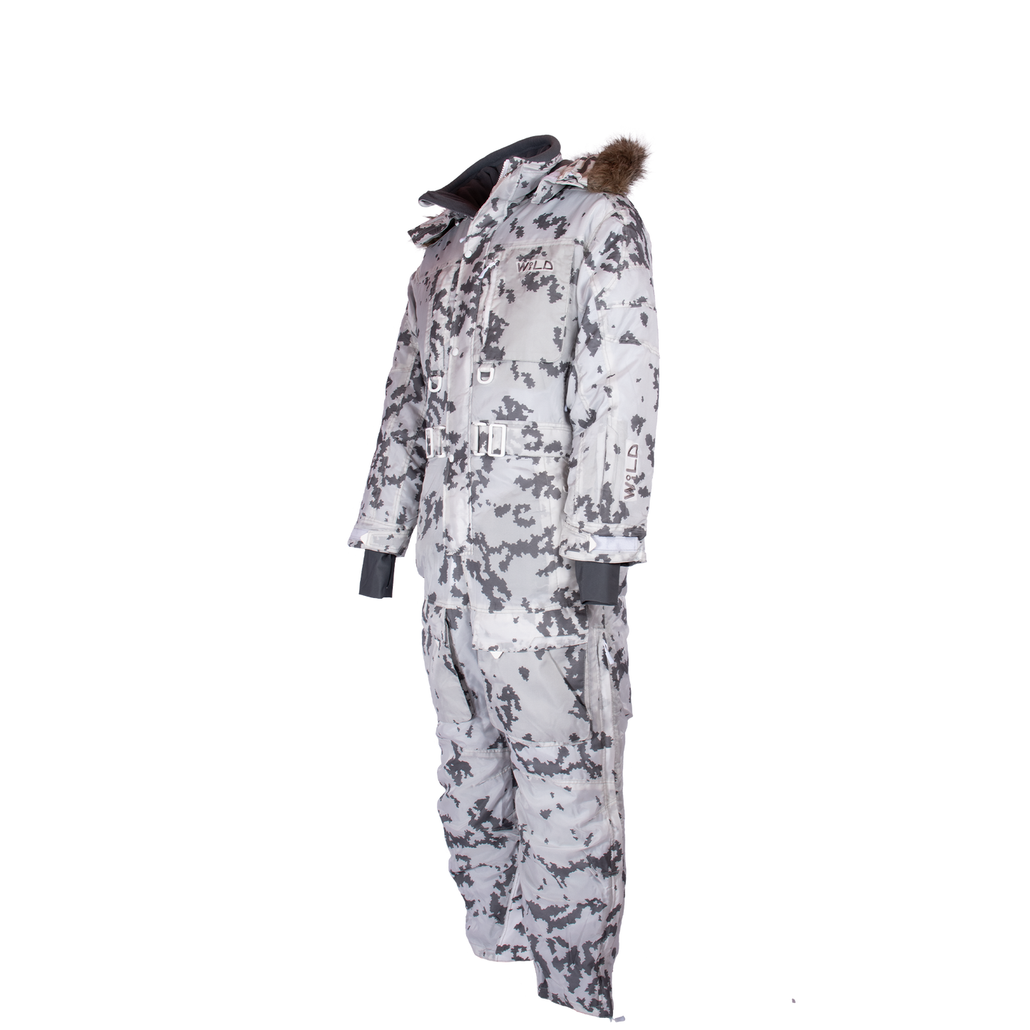 SNOWHAWK COVERALL (Waterproof, Premium Insulation, Expedition) - M05 Greyfox Camo