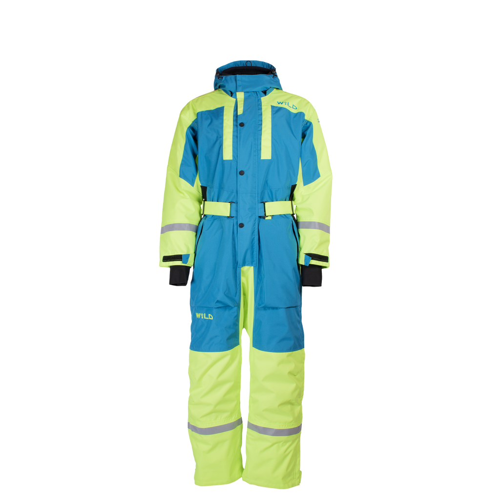 Super Safari Overall - Firozi Blue / Fluorescent Yellow