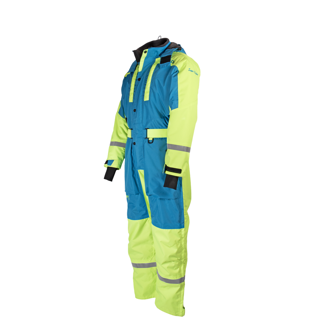 Super Safari Overall - Firozi Blue / Fluorescent Yellow