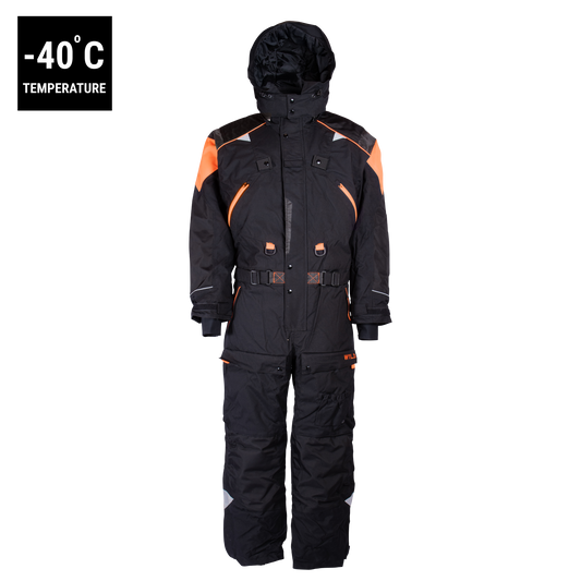 ARCTIC PRO OVERALL 2020 (Waterproof, Premium Insulation, Professional) - Florescent Orange / Black