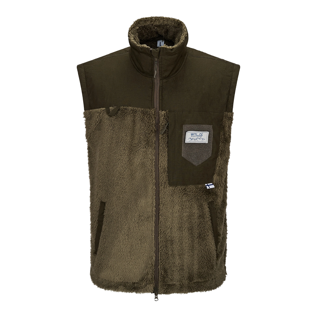 Grizzly unisex fleeceliivi - Oliivi