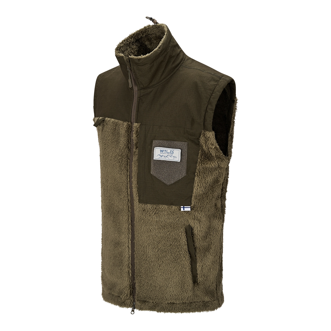 Grizzly unisex fleeceliivi - Oliivi