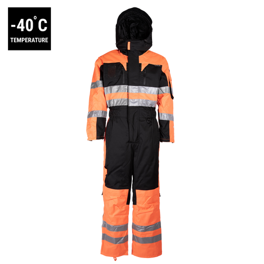 MULTIWORK OVERALL 2020 (Waterproof, Workwear) - Black/Orange